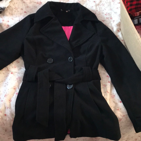 Jackets & Blazers - Black Peacoat